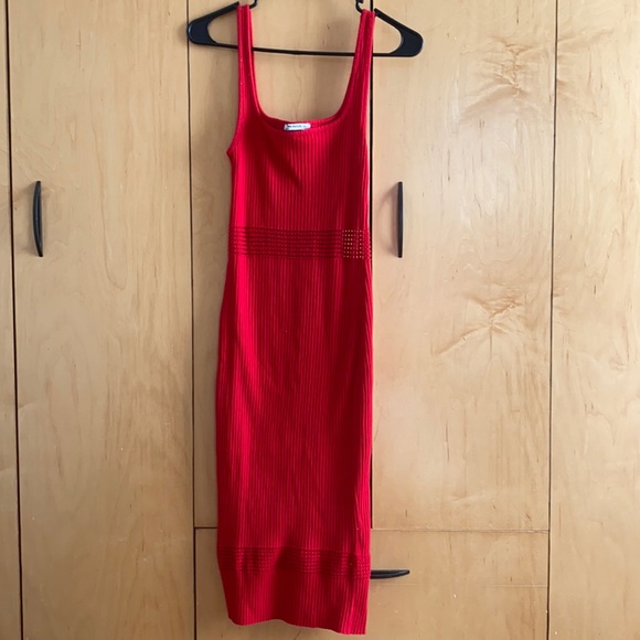 Zara Dresses & Skirts - Zara red knitted dress